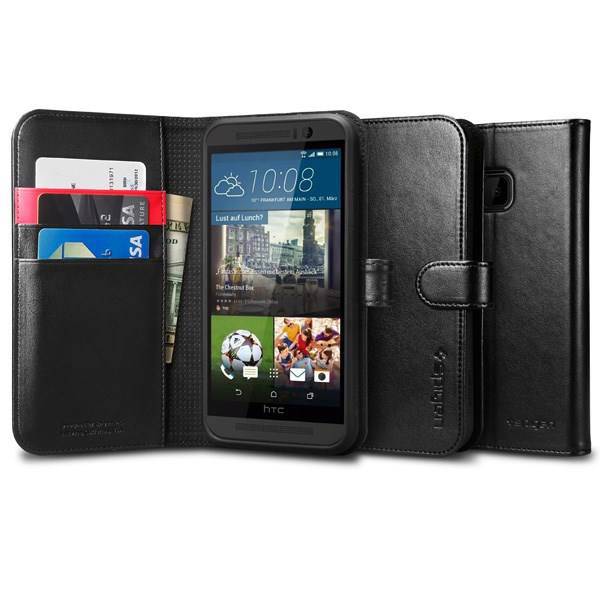 Spigen Wallet S Flip Cover For HTC One M9، کیف کلاسوری اسپیگن مدل Wallet S مناسب برای گوشی موبایل اچ تی سی One M9