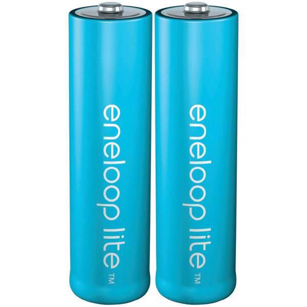 Panasonic Eneloop Lite Rechargeable AA Battery Pack of 2، باتری قلمی قابل شارژ پاناسونیک مدل Eneloop Lite بسته 2 عددی