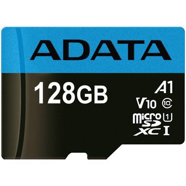 ADATA Premier V10 A1 UHS-I Class 10 85MBps microSDXC 128GB، کارت حافظه microSDXC ای دیتا مدل Premier V10 A1 کلاس 10 استاندارد UHS-I سرعت 85MBps ظرفیت 128 گیگابایت