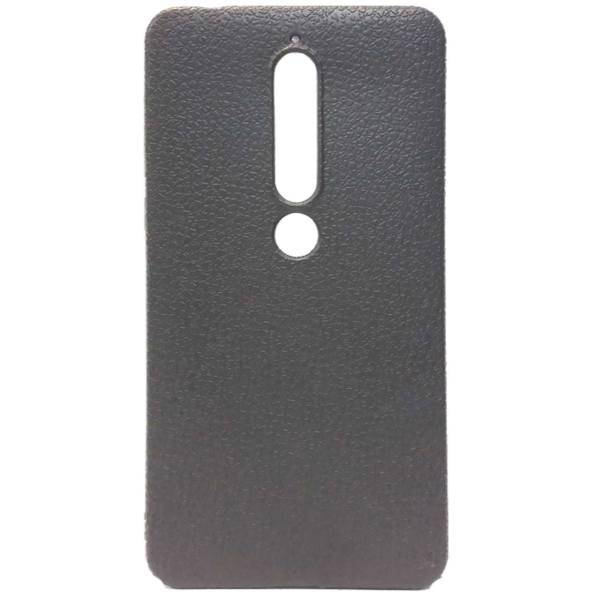 Protective Case Leather design Cover For Nokia 6 2018، کاور طرح چرم مدل Protective Case مناسب برای گوشی نوکیا 6 2018
