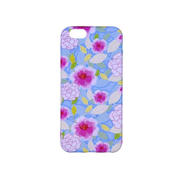 Pink Flower Colourful Jelly Cover For Iphone 6s، کاور ژله ای چند رنگ مدل گل صورتی مناسب برای گوشی Iphone 6s