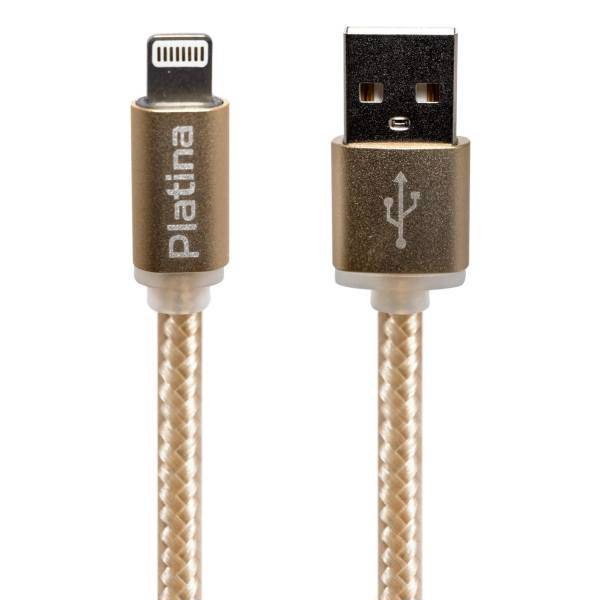 Platina Nylon USB To Lightning Cable 3m، کابل تبدیل USB به لایتنینگ پلاتینا مدل Nylon به طول 3 متر