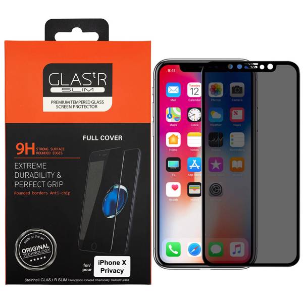 محافظ صفحه نمایش شیشه ای مدل Privacy مناسب برای گوشی Apple iPhone X