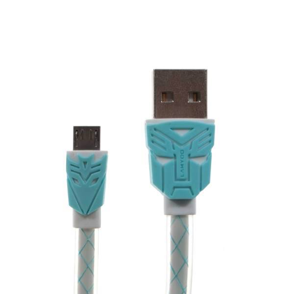 Lamyoo Transformers USB To microUSB Cable 1m، کابل تبدیل USB به microUSB لامیو مدل Transformers به طول 1 متر