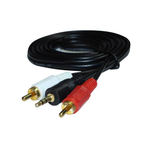 JIAN YU JY-ATV RCA to 3.5 Plug Cable 2m، کابل تبدیل جک 3.5 میلی متری به RCA جیان یو مدل JY-ATV به طول 2 متر