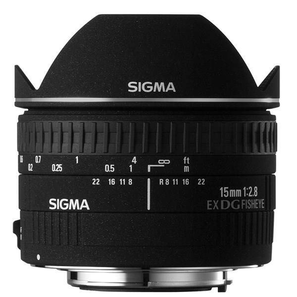 Sigma 15mm F2.8 EX DG Diagonal Fisheye، لنز سیگما 15MM F2.8 EX DG DIAGONAL FISHEYE