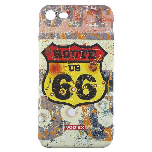Vodex Silicone Route 66 US cover for iPhone 7/8، کاور سیلیکونی ودکس مدل Route 66 US مناسب برای گوشی آیفون 7/8