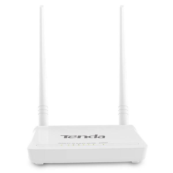 Tenda D302 Wireless N300 ADSL2+ Modem Router، مودم-روتر +ADSL2 و بی‌سیم تندا مدل D302