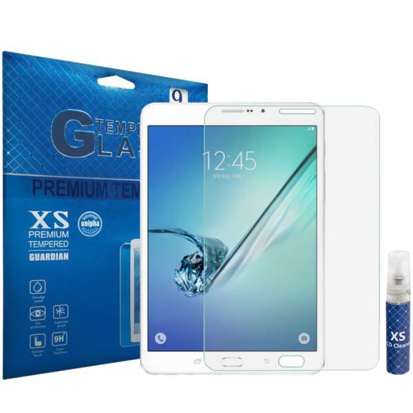XS Tempered Glass Screen Protector For Samsung Galaxy Tab A 8.0 With XS LCD Cleaner، محافظ صفحه نمایش شیشه ای ایکس اس مدل تمپرد مناسب برای تبلت سامسونگ Galaxy Tab A 8.0 به همراه اسپری پاک کننده صفحه XS