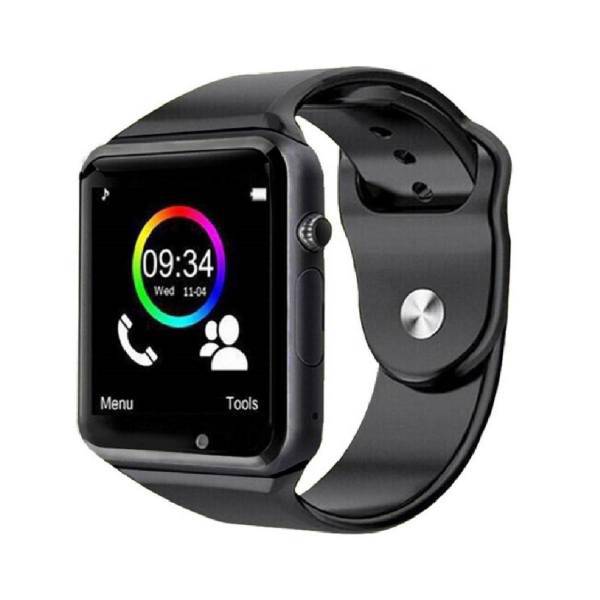 Derta 2018 Smartwatch، ساعت هوشمند درتا دور نقره ای بند مشکی مدل 2018