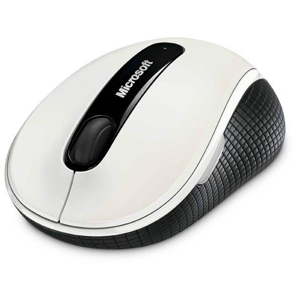 Microsoft Wireless Mobile Mouse 4000 White، ماوس بی‌سیم مایکروسافت مدل وایرلس موبایل 4000
