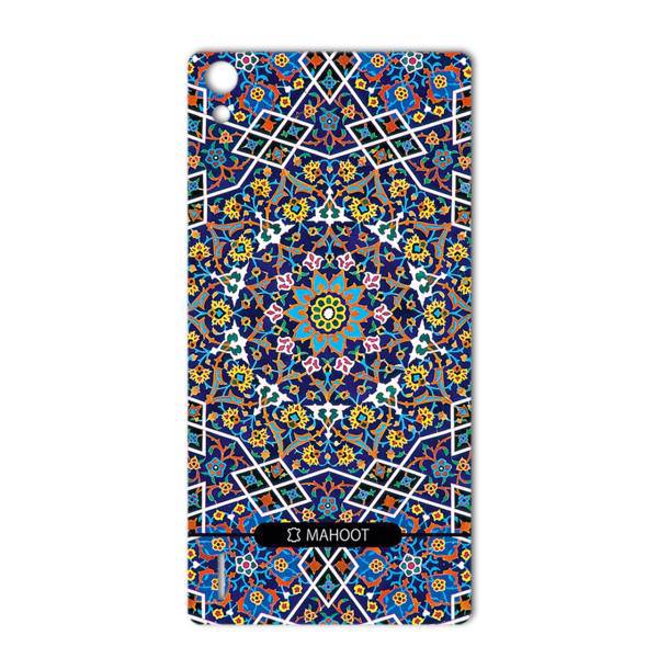 MAHOOT Imam Reza shrine-tile Design Sticker for Huawei Ascend P7، برچسب تزئینی ماهوت مدل Imam Reza shrine-tile Design مناسب برای گوشی Huawei Ascend P7