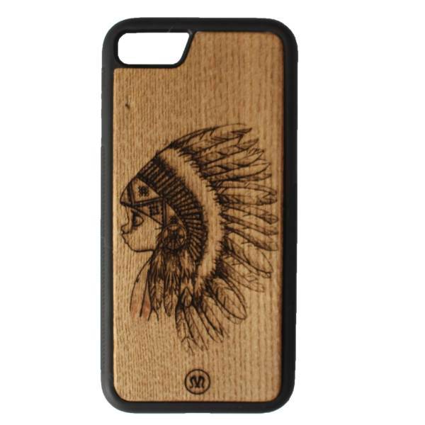 Mizancen brave wood cover for iPhone 6Plus/6sPlus، کاور چوبی میزانسن مدل brave مناسب برای گوشی آیفون 6Plus/6sPlus