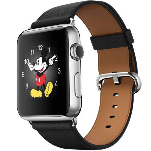 Apple Watch 42mm Stainless Steel Case with Black Classic Buckle New، ساعت مچی هوشمند اپل واچ مدل 42mm Stainless Steel Case with Black Classic Buckle New