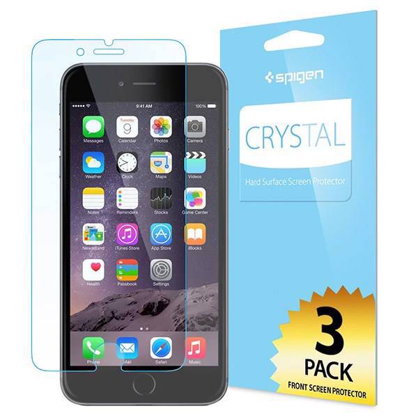 Spigen Crystal Screen Protector For Apple iPhone 6، محافظ صفحه نمایش اسپیگن مدل Crystal مناسب برای گوشی موبایل آیفون 6