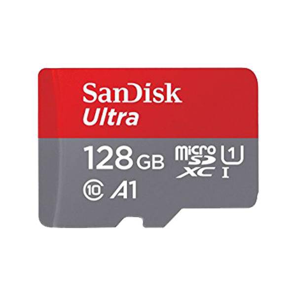 SanDisk UHS-I Class 10 microSDXC With Adapter - 128GB، کارت حافظه Micro SDXC سن دیسک UHS-i Class 10 همراه با آداپتور SD ظرفیت 128GB