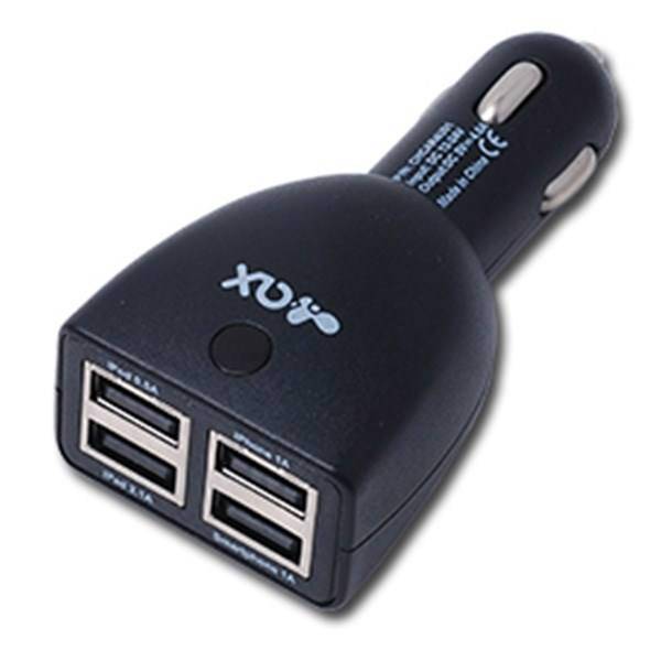 Innoax 4 Port USB Car Charger، شارژر فندکی اینو اکس به همراه 4 پورت خروجی