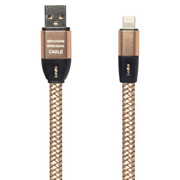 Safe USB To Lightning Cable 100cm، کابل تبدیل USB به لایتنینگ مدل Safe به طول 100 سانتی متر