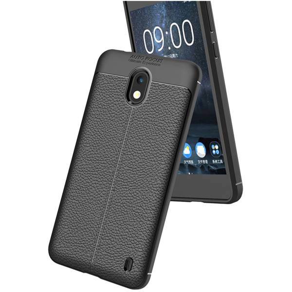 TPU Leather Design Cover For Nokia 2، کاور ژله ای طرح چرم مناسب برای گوشی موبایل نوکیا 2