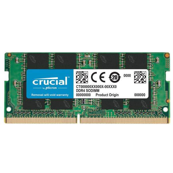 Crucial DDR4 2400MHz SODIMM RAM - 8GB، رم لپ تاپ کروشیال مدل DDR4 2400MHz ظرفیت 8 گیگابایت