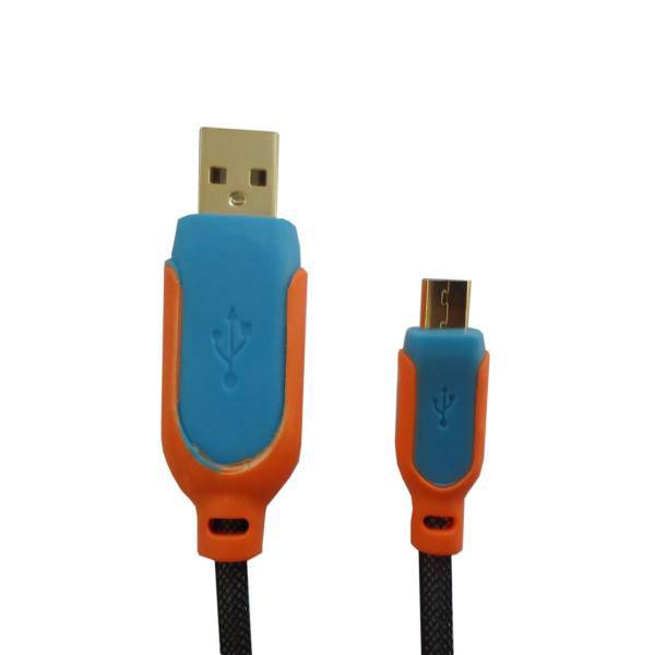 کابل فلزی تبدیل USB به microUSB مدل 1x به طول 1.5 متر