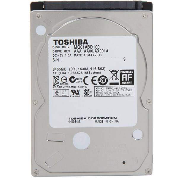 Toshiba 2.5 Inch MQ01ABD100 Internal Hard Drive - 1TB، هارد دیسک اینترنال 2.5 اینچی توشیبا مدل MQ01ABD100 ظرفیت 1 ترابایت