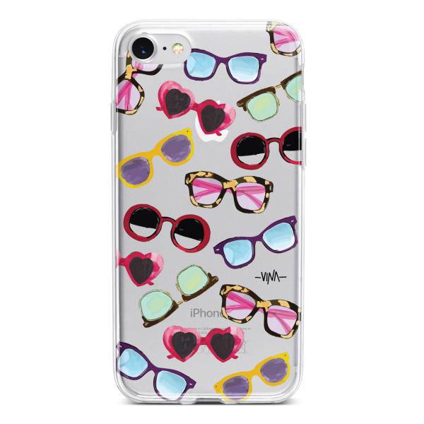 Sunglasses Case Cover For iPhone 7 /8، کاور ژله ای وینا مدل Sunglasses مناسب برای گوشی موبایل آیفون 7 و 8
