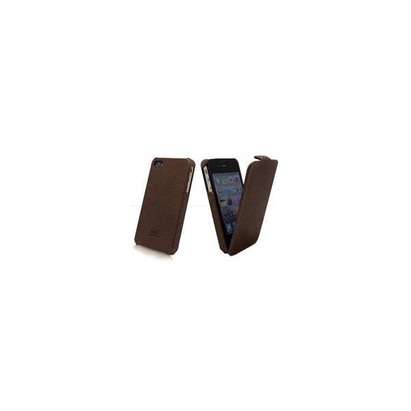 Kajsa Dark Brown leather Flip Case، کیف موبایل کاجسا چرمی مخصوص آیفون 4S