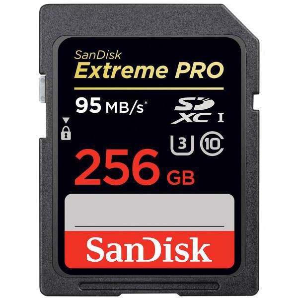 SanDisk Extreme Pro Class 10 UHS-I U3 633X 95MBps SDXC - 256GB، کارت حافظه SDXC سن دیسک مدل Extreme Pro کلاس 10 استاندارد UHS-I U3 سرعت 633X 95MBps ظرفیت 256 گیگابایت