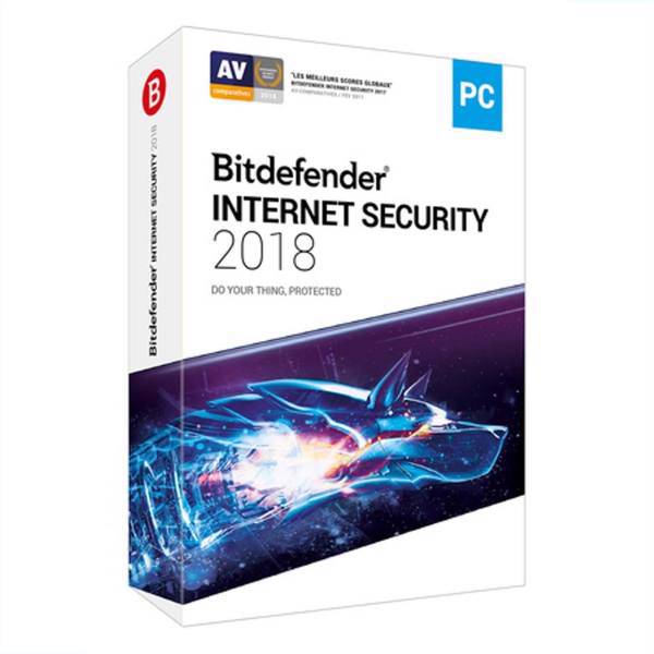 Bitdefender Internet Security Antivirus 2018 -1 User 1MONTHS Security Software، نرم افزار آنتی ویروس بیت دیفندر اینترنت سکیوریتی 2018- 1 کاربر - 15 ماهه