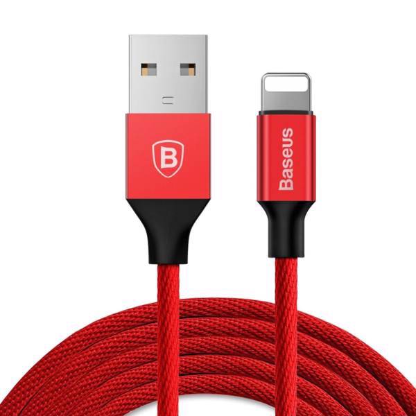 Baseus Yiven USB To Lightning Cable 3m، کابل تبدیل USB به لایتنینگ باسئوس مدل Yiven طول 3 متر