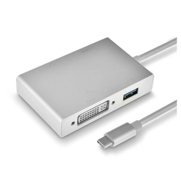 MN USB- Type c To VGA/ DVI/HDMI/USB Adapter، تبدیل USB- Type c به VGA/ DVI/HDMI/USB مدل MN