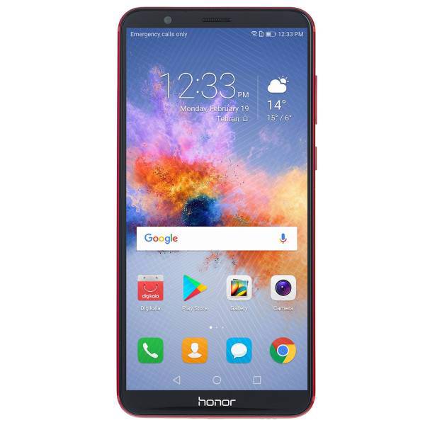 Huawei Honor 7X BND-L21 Nova Red Dual SIM Mobile Phone، گوشی موبایل هوآوی مدل Honor 7X BND-L21 قرمز دو سیم‌کارت