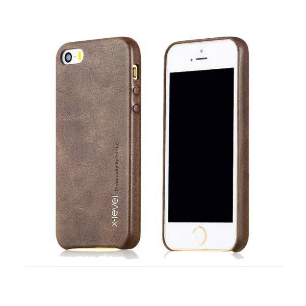 Xlevel Vintage Cover For Apple Iphone 5، کاور طرح چرم ایکس لول مدل Vintage مناسب برای گوشی موبایل اپل آیفون 5