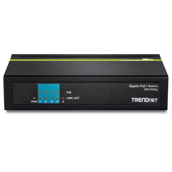 TRENDnet TPE-TG50G 5 Port Gigabit PoE Switch، سوییچ 5 پورت گیگابیتی PoE ترندنت مدل TPE-TG50G