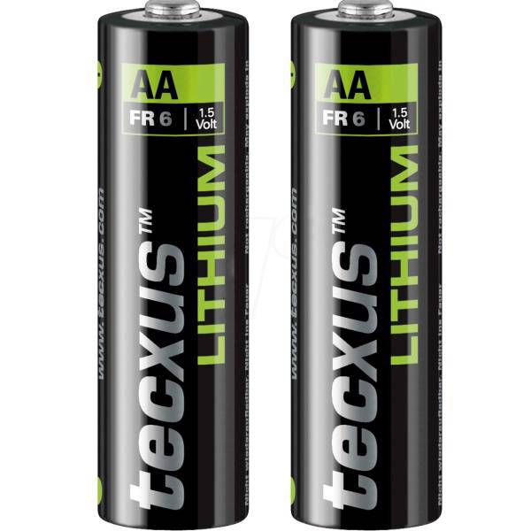 Tecxus Lithium AA Batteryack of 2، باتری قلمی تکساس مدل Lithium - بسته 2 عددی