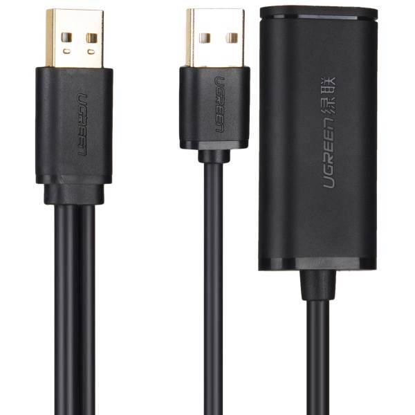 Ugreen US137 20213 USB 2.0 Extension Cable 10m، کابل افزایش طول USB 2.0 یوگرین مدل US137 20213 طول 10 متر