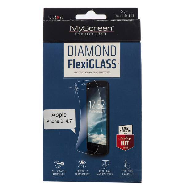 Myscreen Protector Diamond Flexi Glass Apple iPhone 6 Screen Protector، محافظ صفحه نمایش Myscreen Protector مدل Diamond Flexi Glass مناسب برای گوشی موبایل اپل آیفون 6