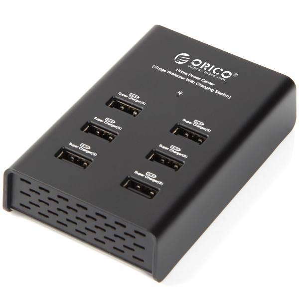 Orico DUB-6P 6x USB Smart Power Center، شارژر رو میزی 6 پورت اوریکو مدل DUB-6P