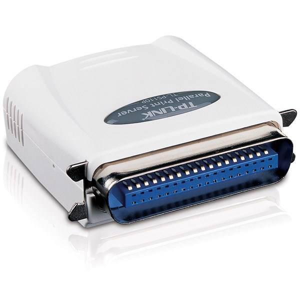 TP-LINK TL-PS110P Single Parallel Port Fast Ethernet Print Server، پرینت سرور تک پورت تی پی-لینک مدل TL-PS110P