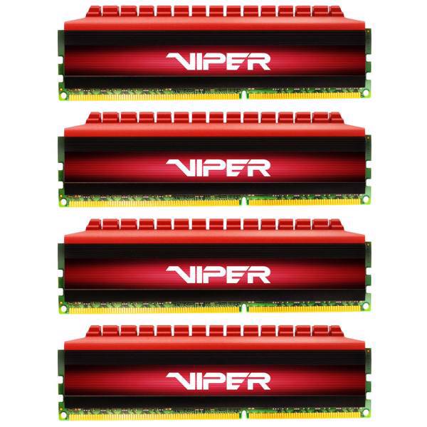 Patriot Viper 4 DDR4 2400 CL15 Dual Channel Desktop RAM - 16GB، رم دسکتاپ DDR4 دوکاناله 2400 مگاهرتز CL15 پتریوت سری Viper 4 ظرفیت 16 گیگابایت