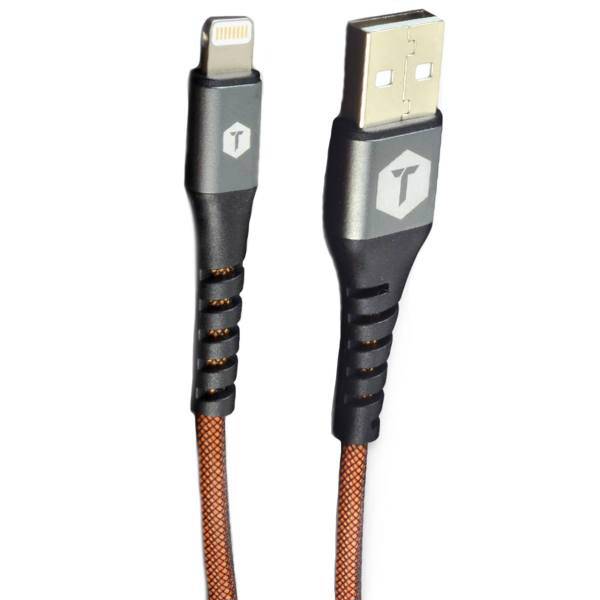 Tough Tested TT-PC8-IP5 USB To Lightning Cable 2.4m، کابل تبدیل USB به لایتنینگ تاف تستد مدل TT-PC8-IP5 به طول 2.4 متر