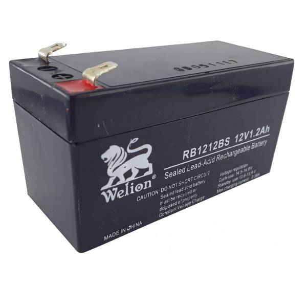 Welion RB-1212BS Rechargeable Battery 12V- 1.2Ah، باتری 12 ولت 1.2 آمپر ولیون مدل RB-1212BS