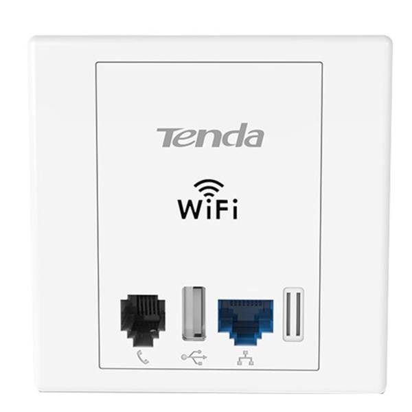 Tenda W6 Wireless N300 In-Wall Plate Access Point، اکسس پوینت بی سیم N300 دیواری تندا مدل W6