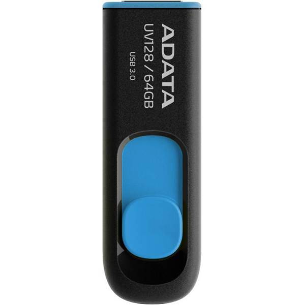 ADATA DashDrive UV128 Flash Memory - 64GB، فلش مموری ای دیتا مدل DashDrive UV128 ظرفیت 64 گیگابایت