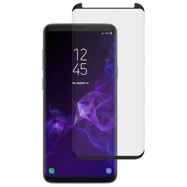 Edge Glue Glass Screen Protector For Samsung S9 Plus، محافظ صفحه نمایش مدل Edge Glue مناسب برای گوشی موبایل سامسونگ S9 Plus