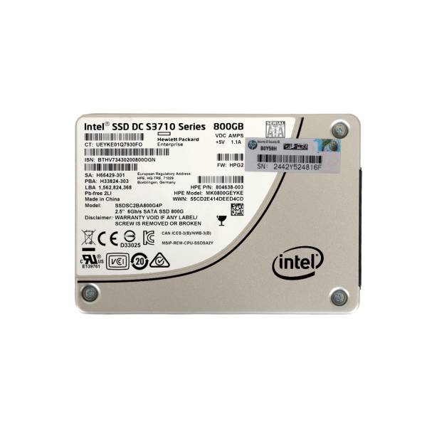 HP Internal SSD Drive 800 GB SATA / 804671-B21، اس اس دی اینترنال اچ پی مدل Write Intensive-2 SATA با ظرفیت 800 گیگابایت