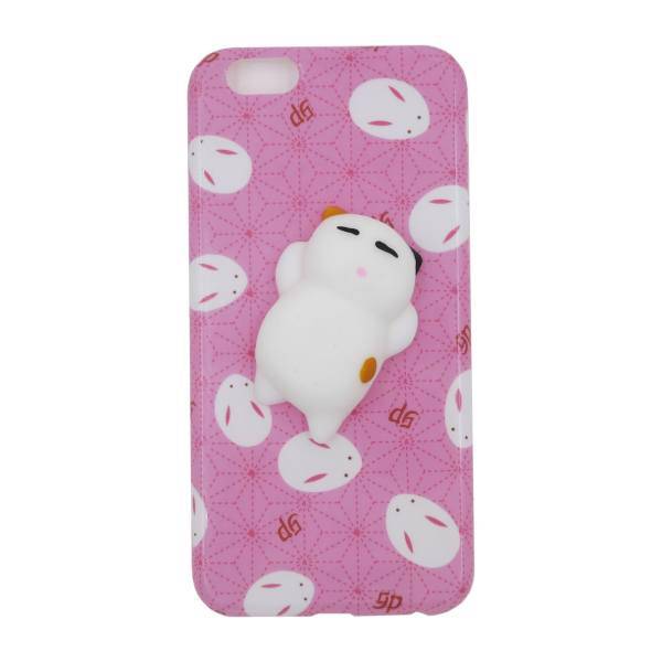 3D cover Sleepy Cat model For iPhone 6 and 6s، کاور عروسکی سه بعدی مدل Sleepy Cat مناسب برای آیفون 6 و 6s