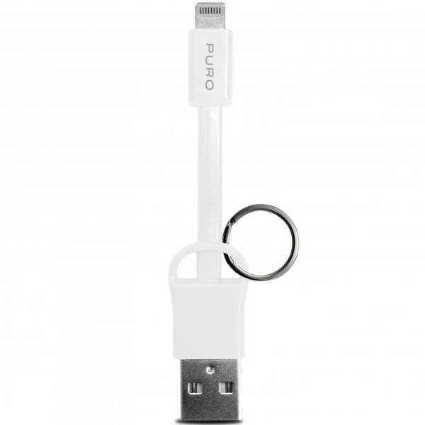 Puro Keychain Data CKAPLT Lightning Cable 0.09m، کابل تبدیل USB به لایتنینگ پورو مدل Keychain Data CKAPLT به طول 0.09 متر