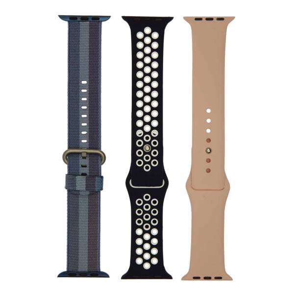 Someg Silicone band forApple watch 42 mm، بند سومگ مدل سیلیکون N 120 مناسب برای اپل واچ 42 میلی متری بسته 3 عددی
